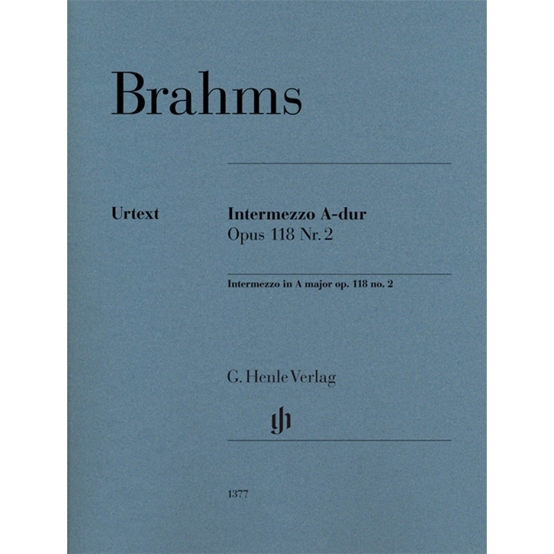 Brahms, Johannes - Intermezzo A major op. 118 no. 2 