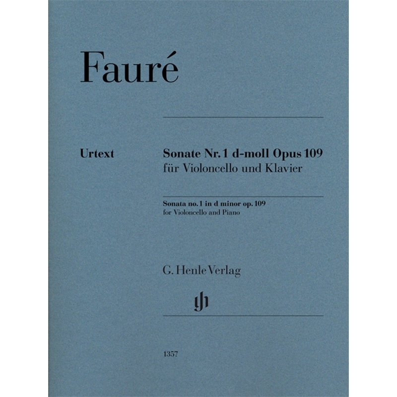 Fauré, Gabriel - Sonata no. 1 d minor op. 109 