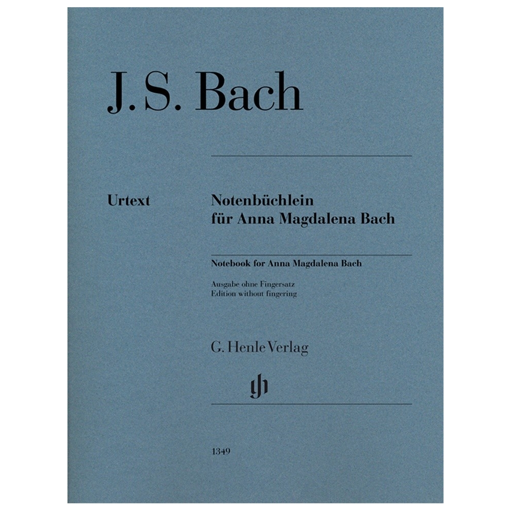 Bach, Johann Sebastian - Notebook for Anna Magdalena Bach - no fingerings