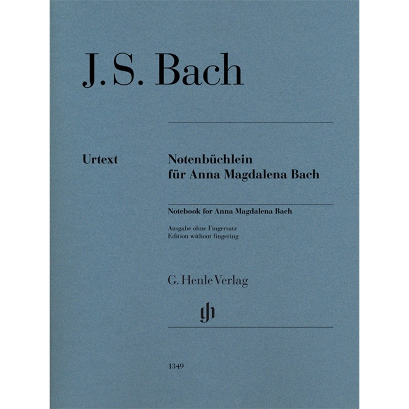 Bach, Johann Sebastian - Notebook for Anna Magdalena Bach - no fingerings