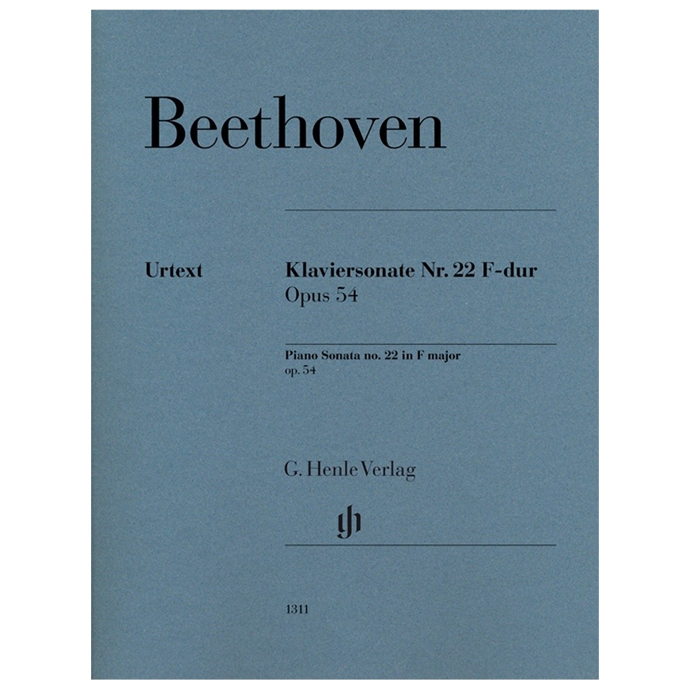 Beethoven, Ludwig van - Piano Sonata no. 22 op. 54 