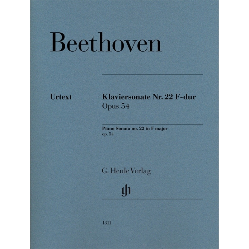 Beethoven, Ludwig van - Piano Sonata no. 22 op. 54 