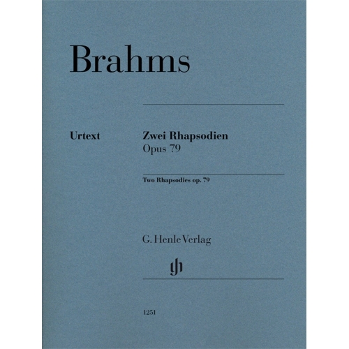 Brahms, Johannes - Two Rhapsodies, Op79