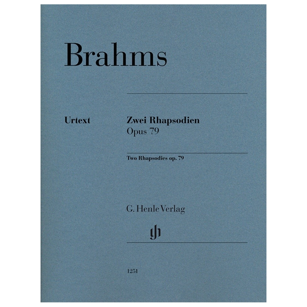 Brahms, Johannes - Two Rhapsodies op. 79 