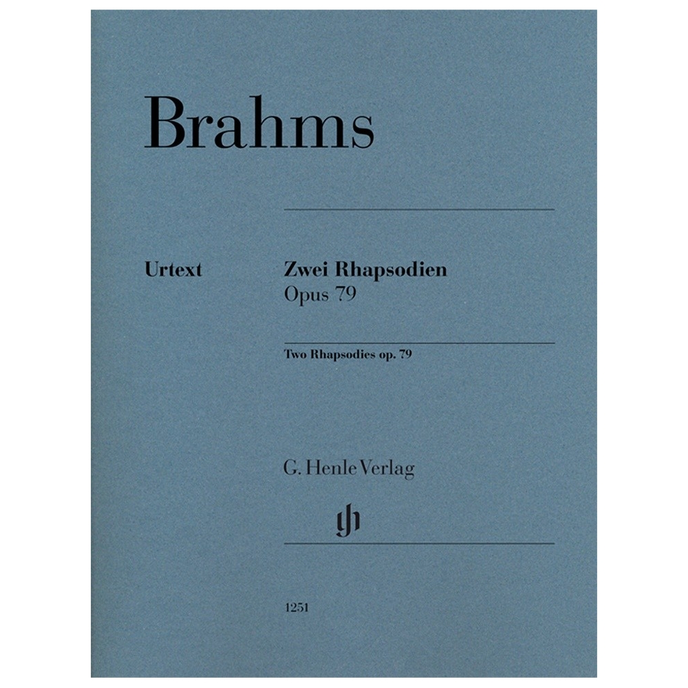 Brahms, Johannes - Two Rhapsodies, Op79