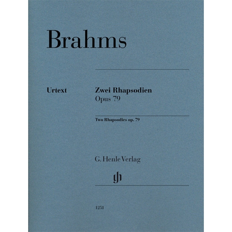 Brahms, Johannes - Two Rhapsodies, Op79