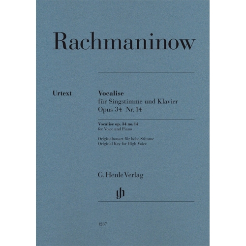 Rachmaninoff, Serge - Vocalise Op34 No14