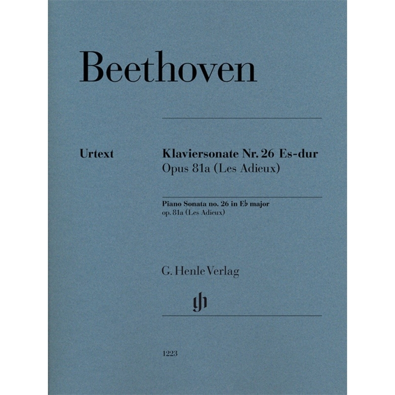 Beethoven, Ludwig van - Piano Sonata (Les Adieux) E flat major op. 81a