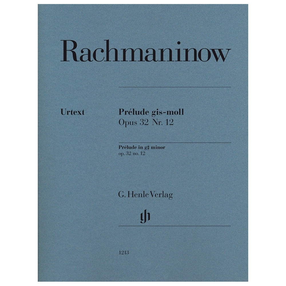 Rachmaninoff, Sergei - Prélude in g sharp minor op. 32 no. 12