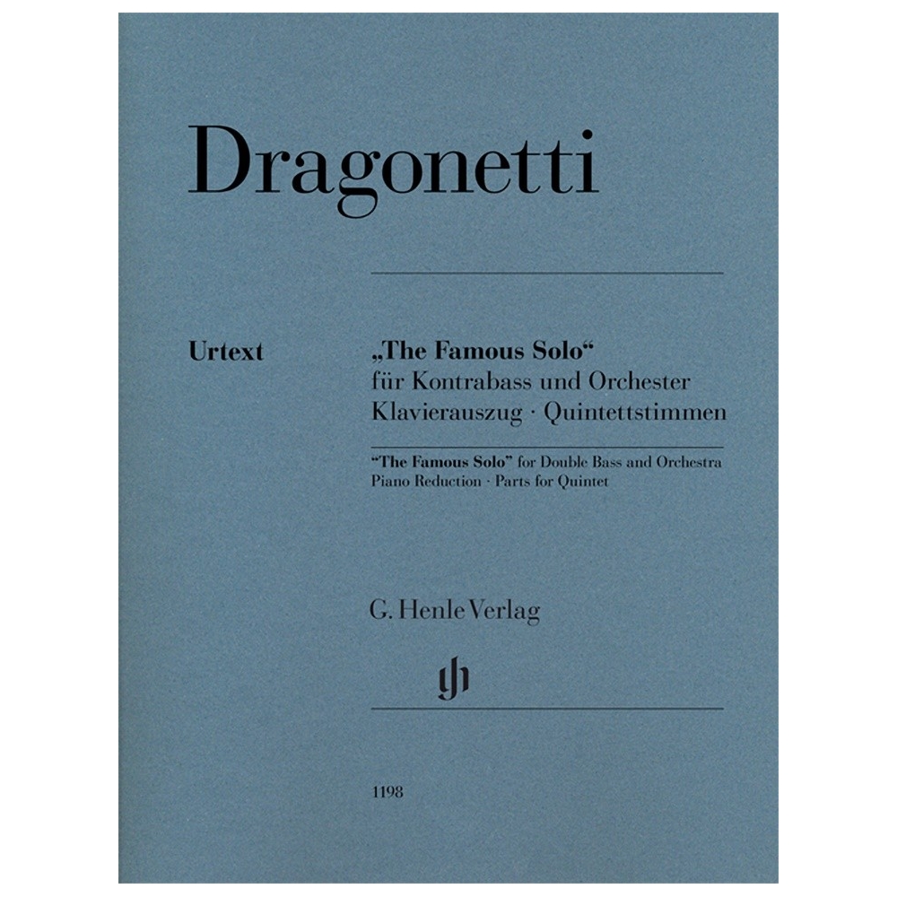 Dragonetti, Domenico - "The Famous Solo" for Double Bass and Orchestra 
