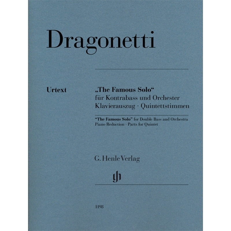Dragonetti, Domenico - "The Famous Solo" for Double Bass and Orchestra 