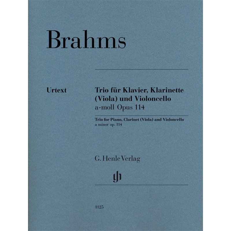 Brahms, Johannes - Clarinet Trio op. 114 