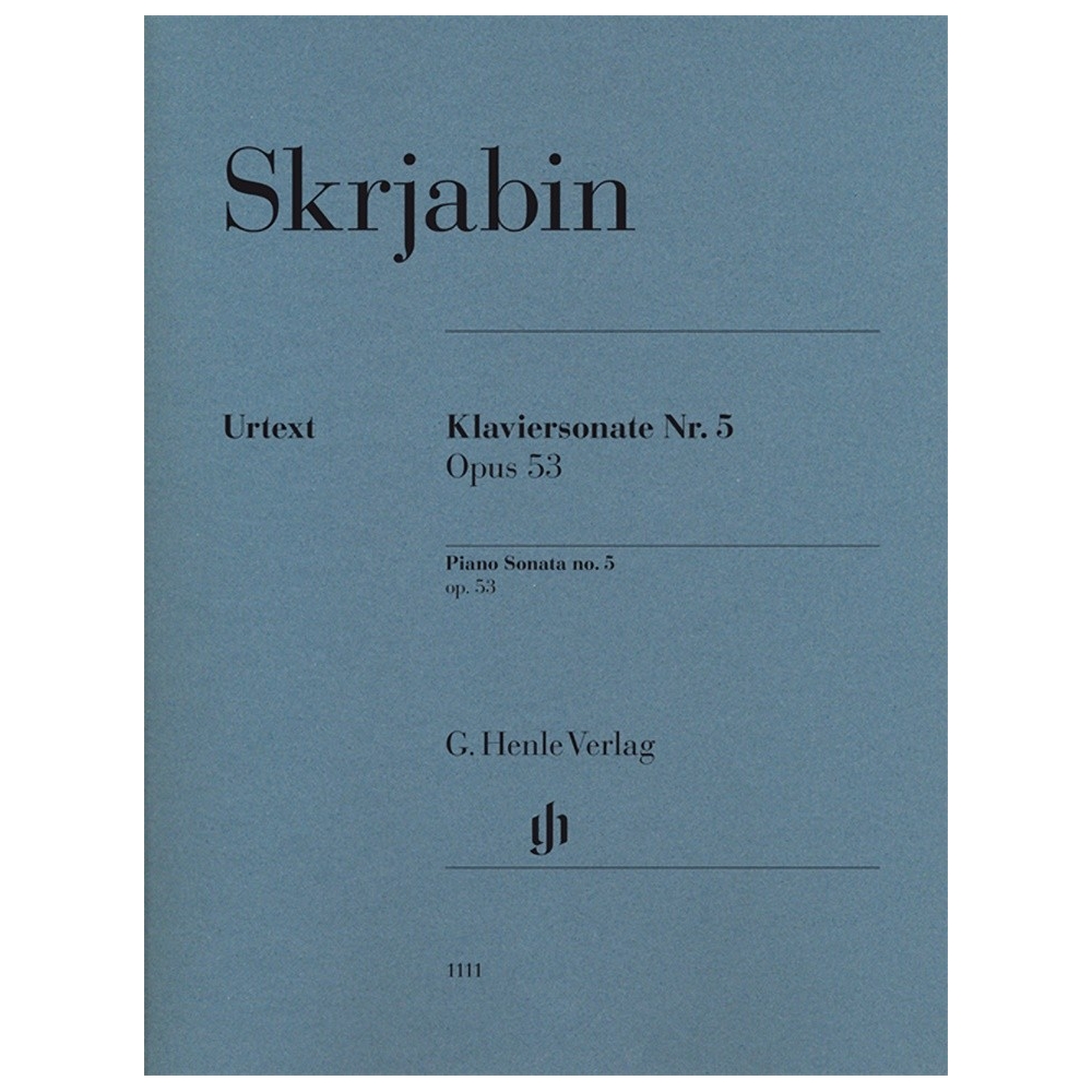Scriabin, Alexander Nikolayevich - Piano Sonata no. 5 op. 53 