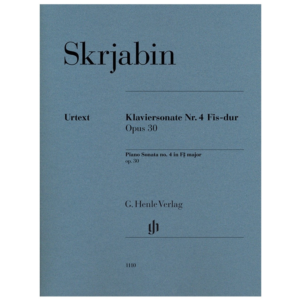 Scriabin, Alexander - Piano Sonata No. 4 in F-Sharp Op. 30