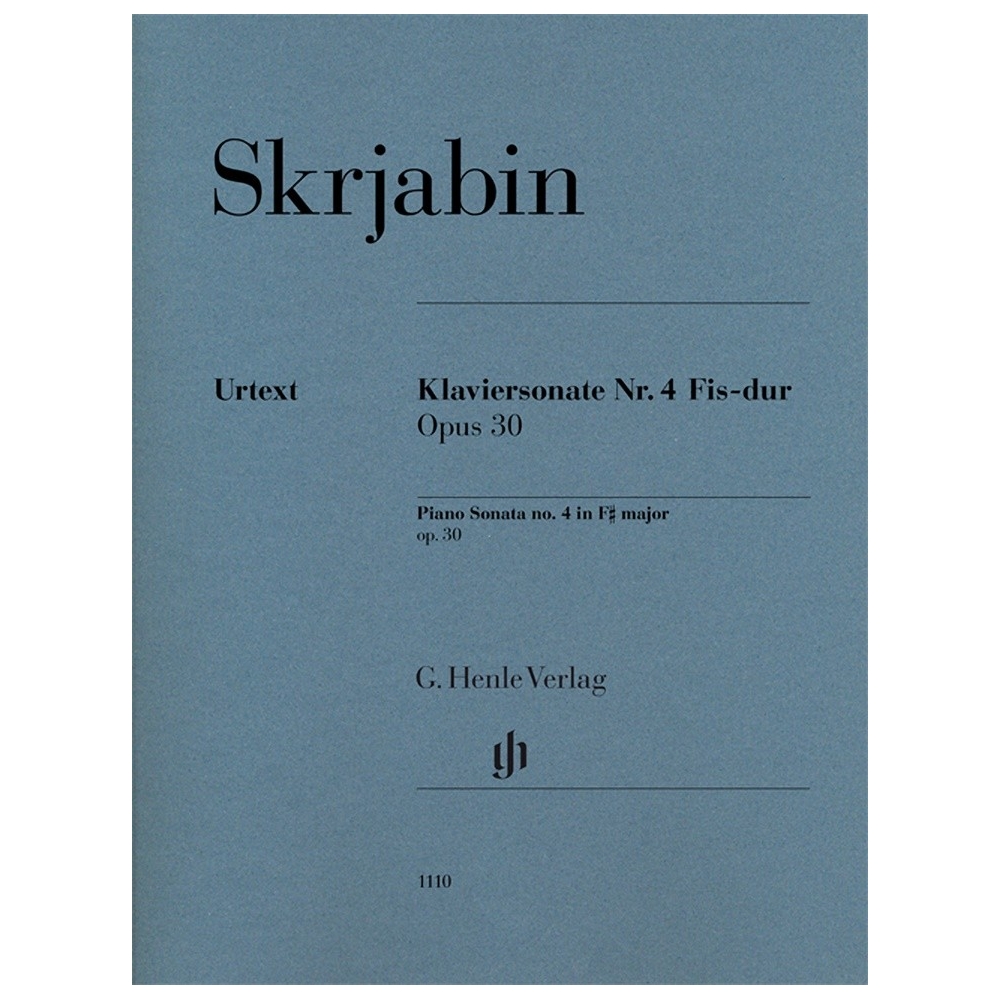 Scriabin, Alexander Nikolayevich - Piano Sonata no. 4 op. 30 