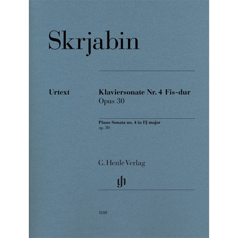 Scriabin, Alexander Nikolayevich - Piano Sonata no. 4 op. 30