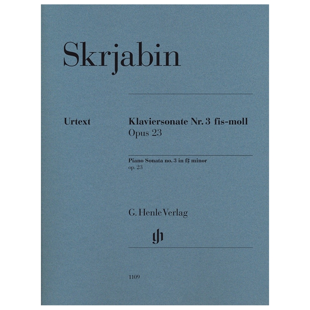 Scriabin, Alexander Nikolayevich - Piano Sonata no. 3 op. 23 