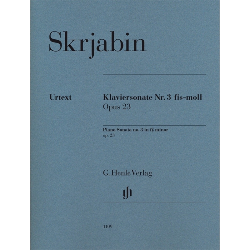 Scriabin, Alexander Nikolayevich - Piano Sonata no. 3 op. 23 