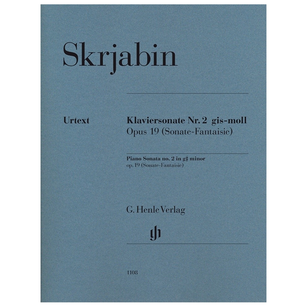 Scriabin, Alexander Nikolayevich - Piano Sonata no. 2 op. 19 