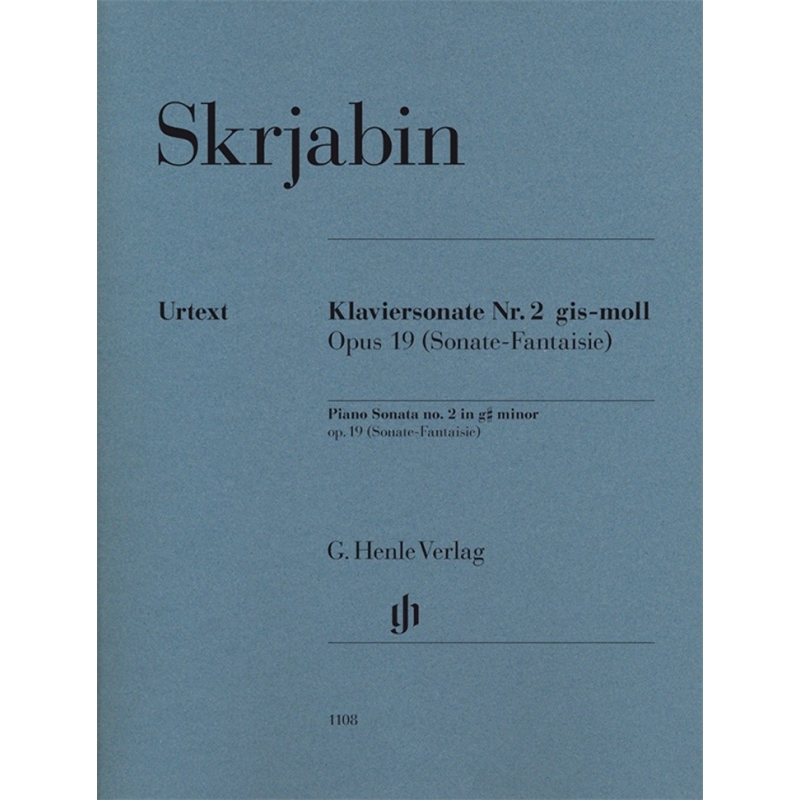 Scriabin, Alexander Nikolayevich - Piano Sonata no. 2 op. 19 