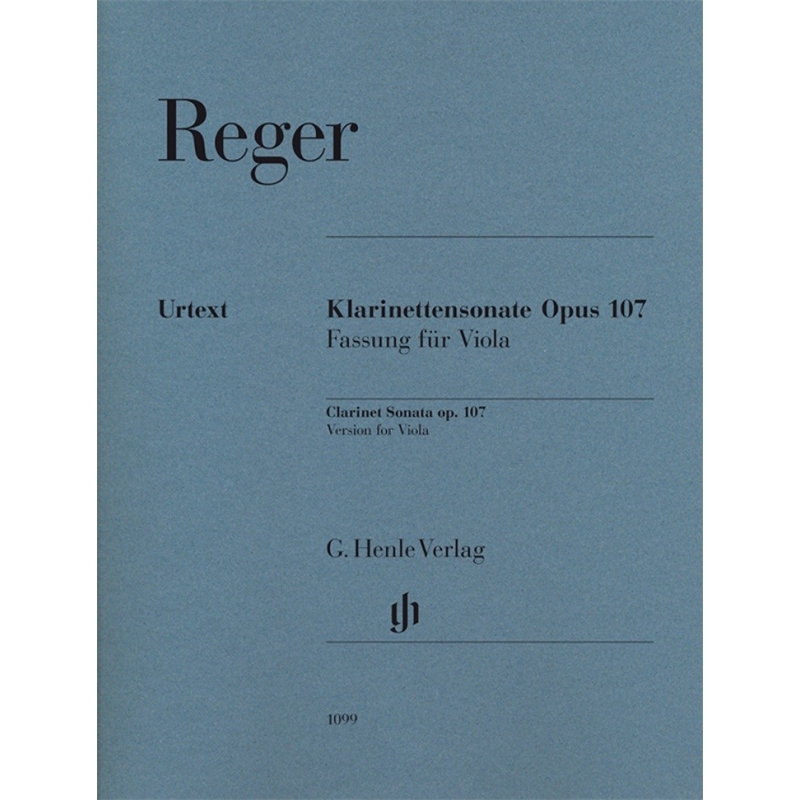 Reger, Max - Clarinet Sonata op. 107 