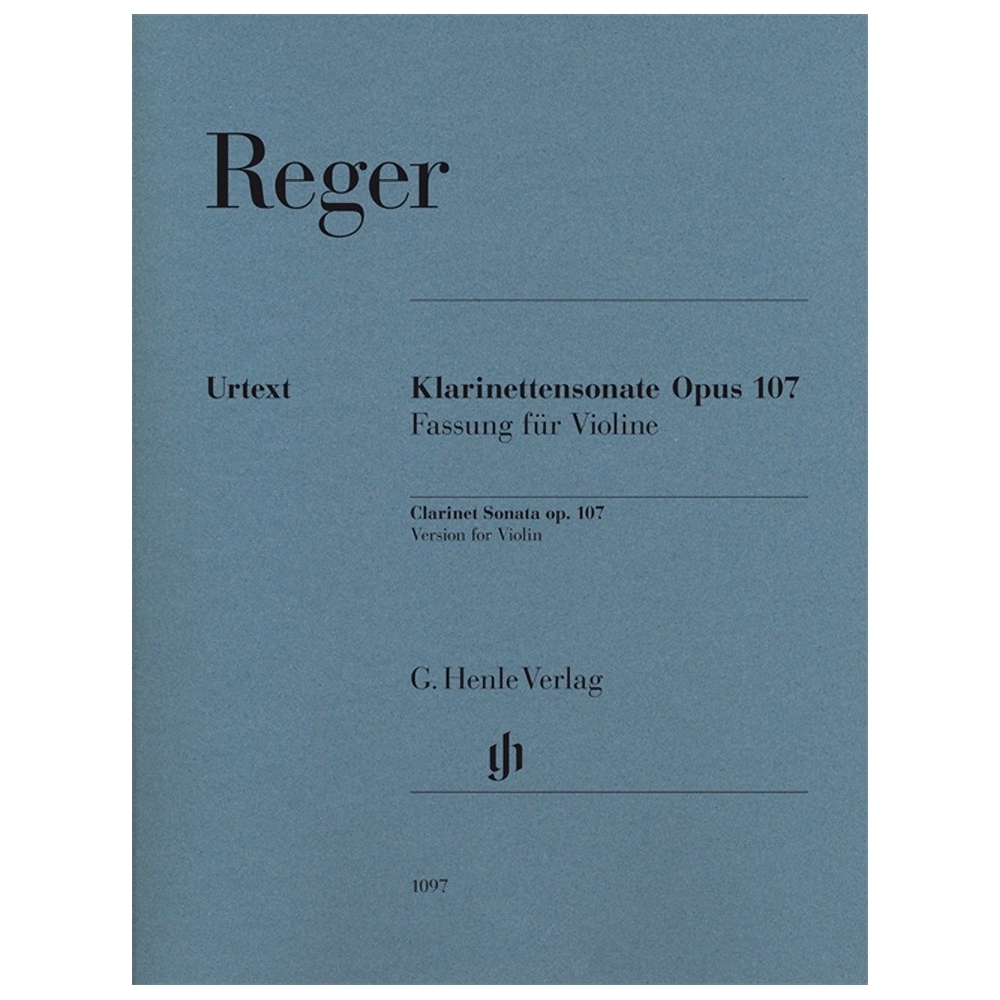 Reger, Max - Clarinet Sonata op. 107 