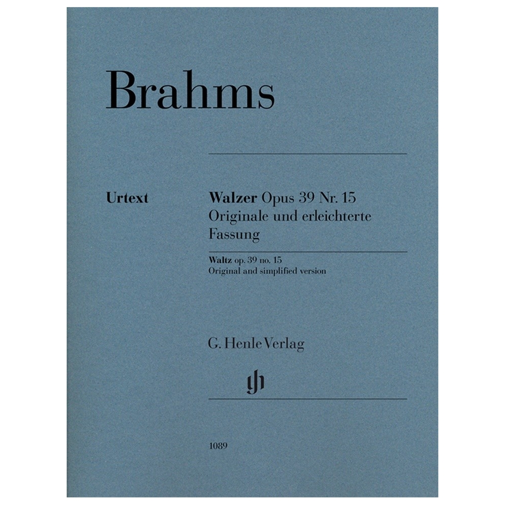 Brahms, Johannes - Waltz op. 39 no. 15