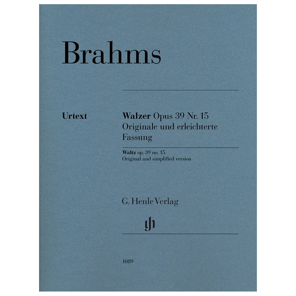 Brahms, Johannes - Waltz op. 39 no. 15 