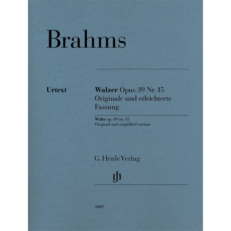 Brahms, Johannes - Waltz op. 39 no. 15 