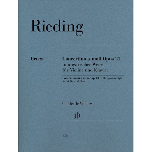 Rieding, Oskar - Concertino in a minor op. 21 