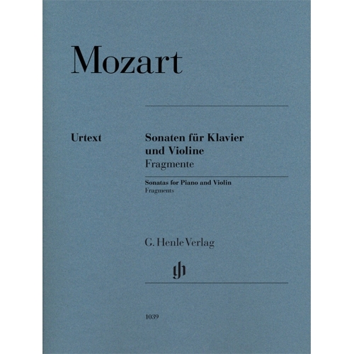 Mozart, W A - Violin Sonata Fragments