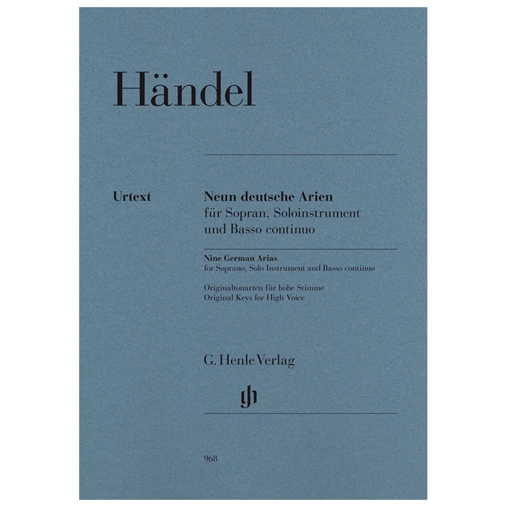 Handel, George Frideric - Nine German Arias for Soprano, Solo Instrument and Basso continuo 