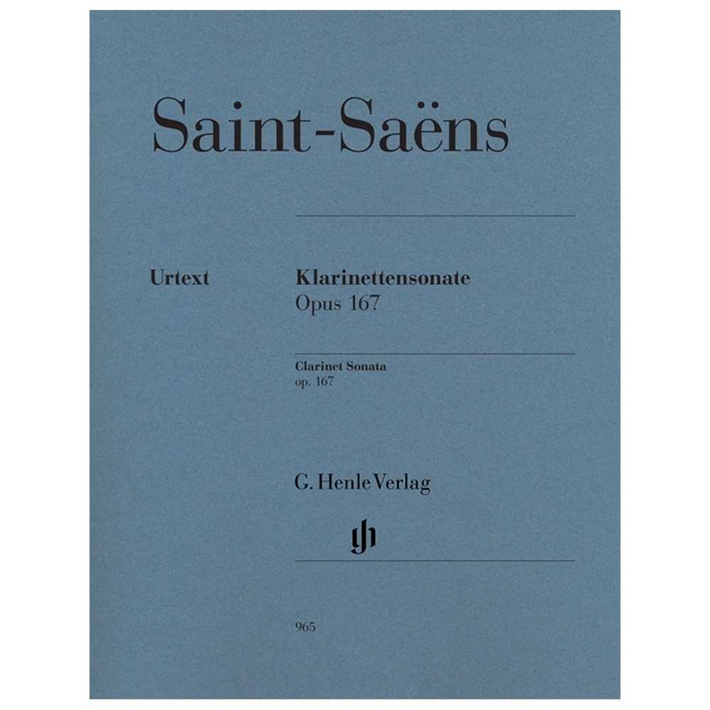 Saint-Saëns, Camille - Clarinet Sonata op. 167 