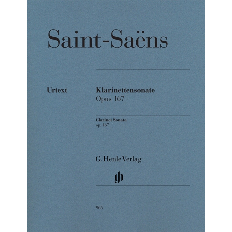 Saint-Saëns, Camille - Clarinet Sonata op. 167 