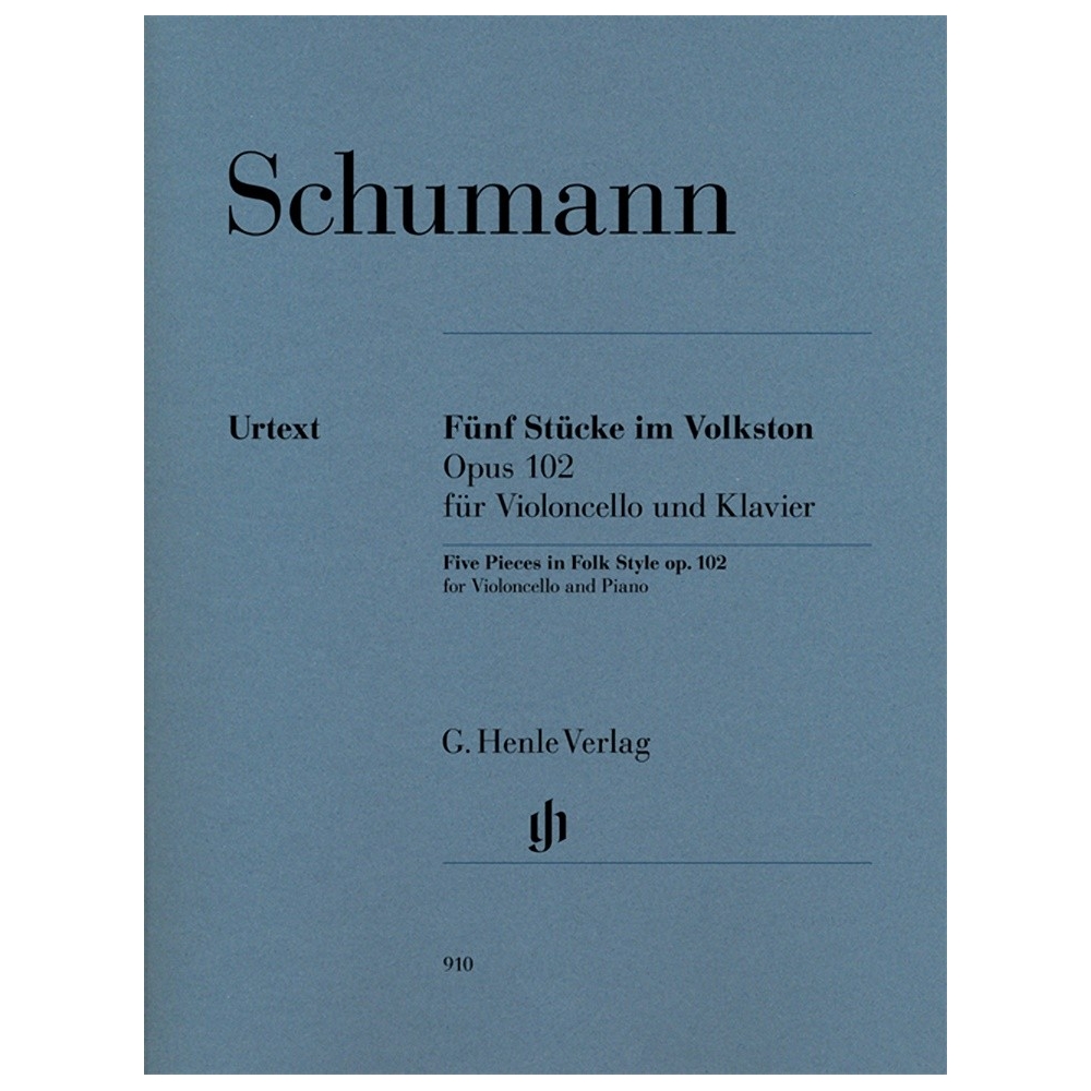 Schumann, Robert - Five Pieces in Folk Style op. 102 for Violoncello and Piano
