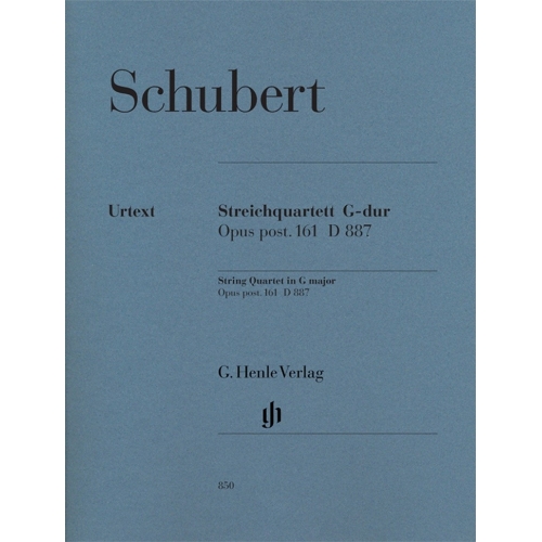 Schubert, Franz - String Quartet in G major op. post. 161 D 887