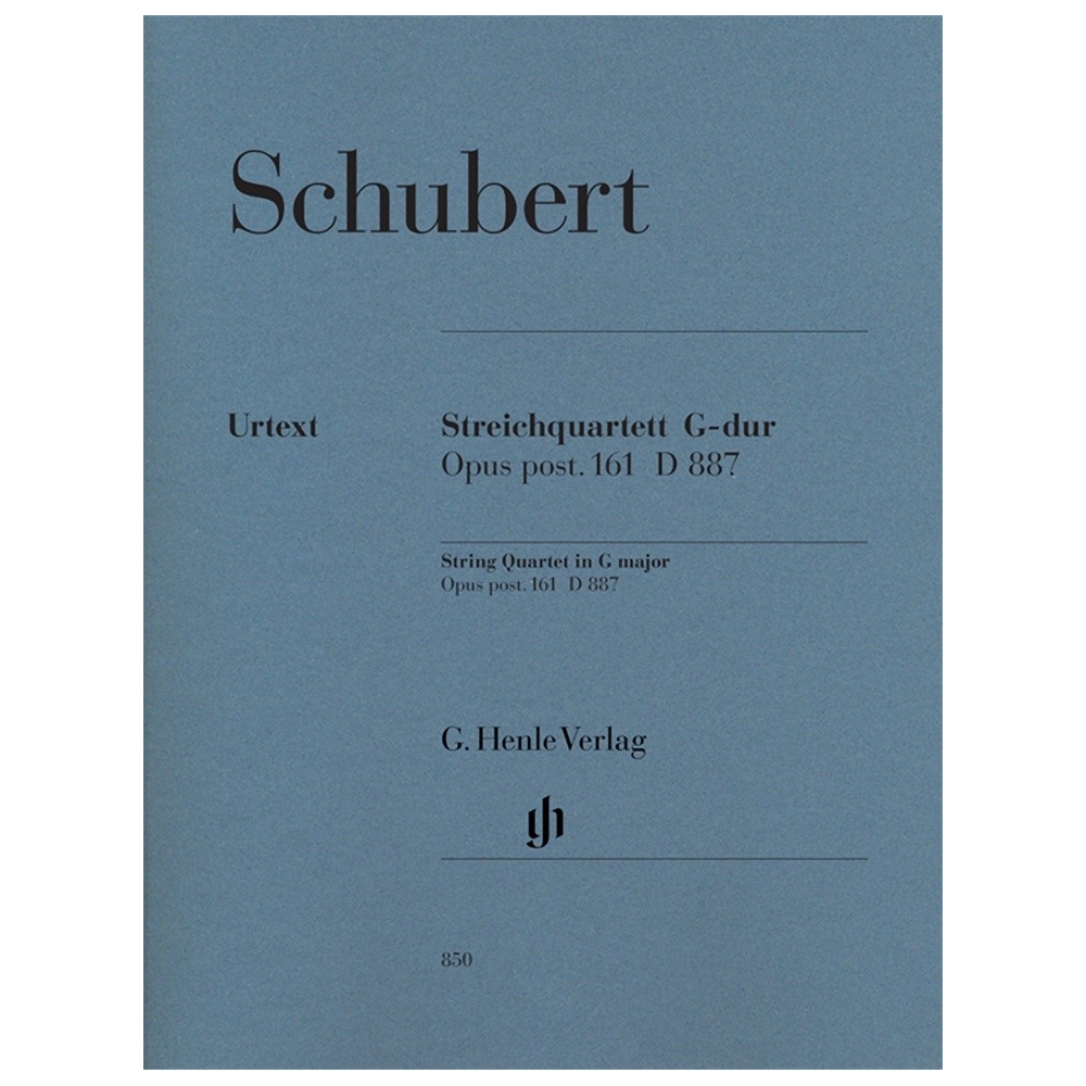 Schubert, Franz - String Quartet in G major op. post. 161 D 887