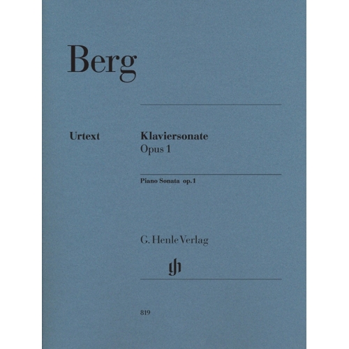 Berg, Alban - Piano Sonata op. 1 