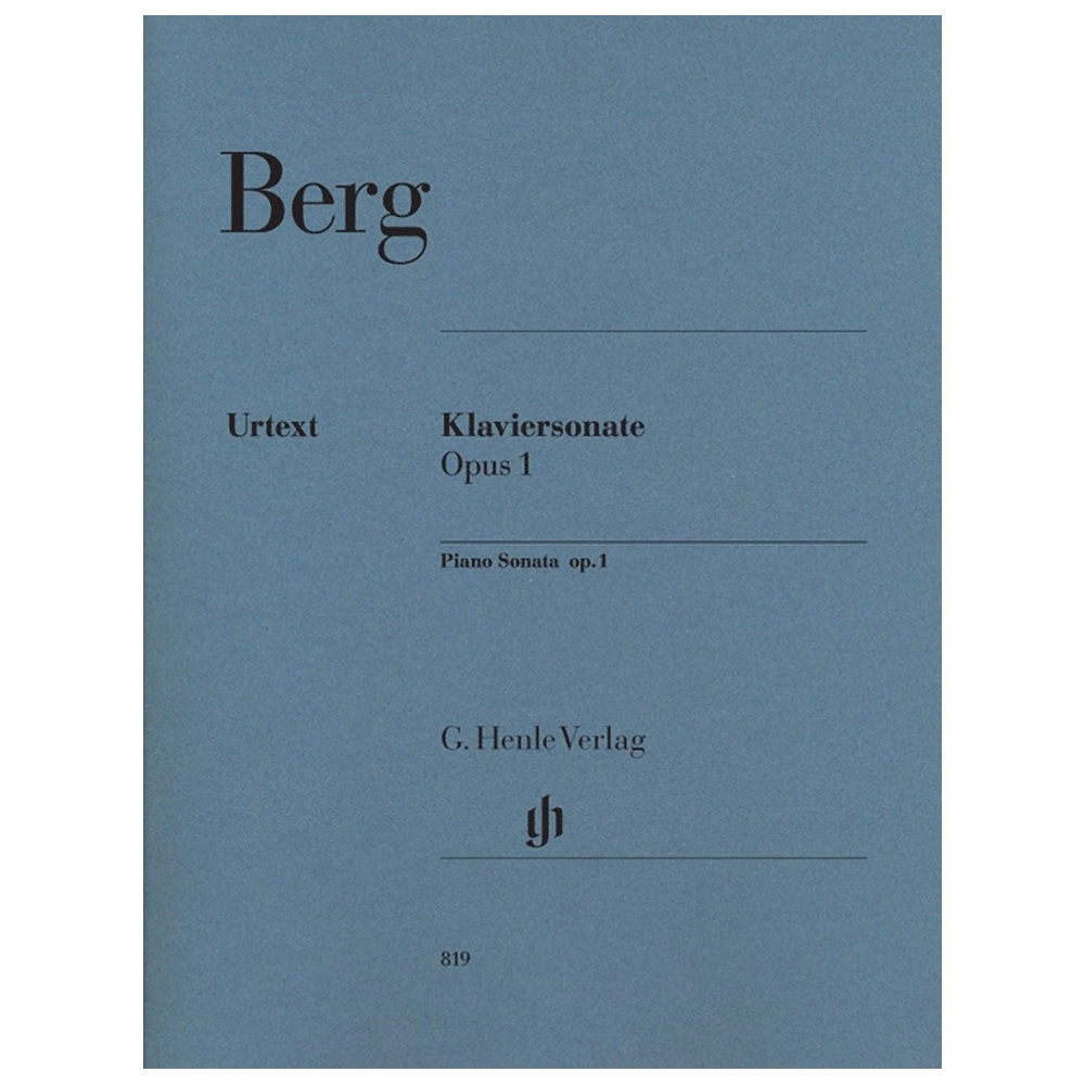Berg, Alban - Piano Sonata op. 1 
