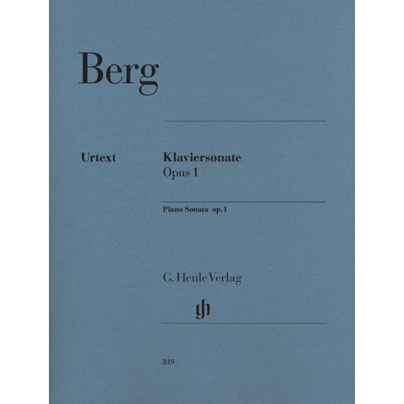 Berg, Alban - Piano Sonata op. 1 