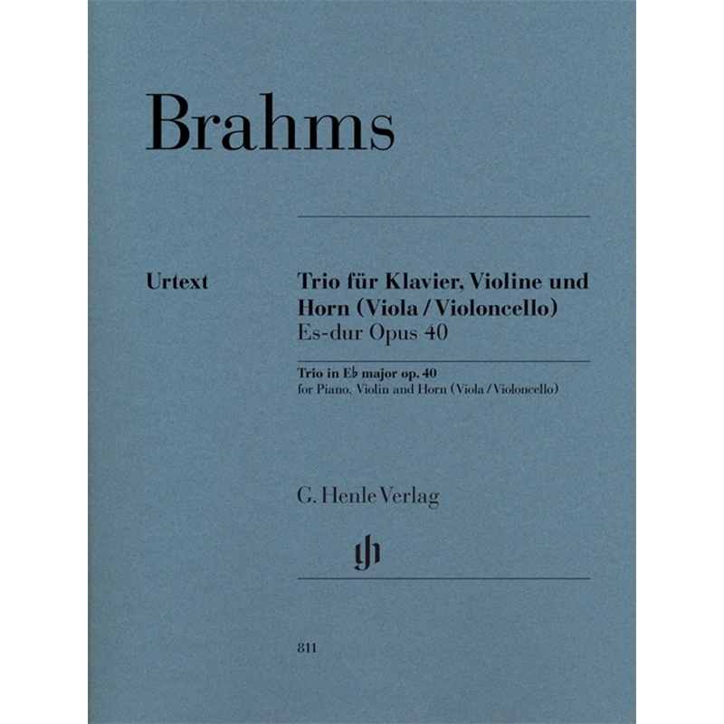 Brahms, Johannes - Horn Trio E flat major op. 40 op. 40 