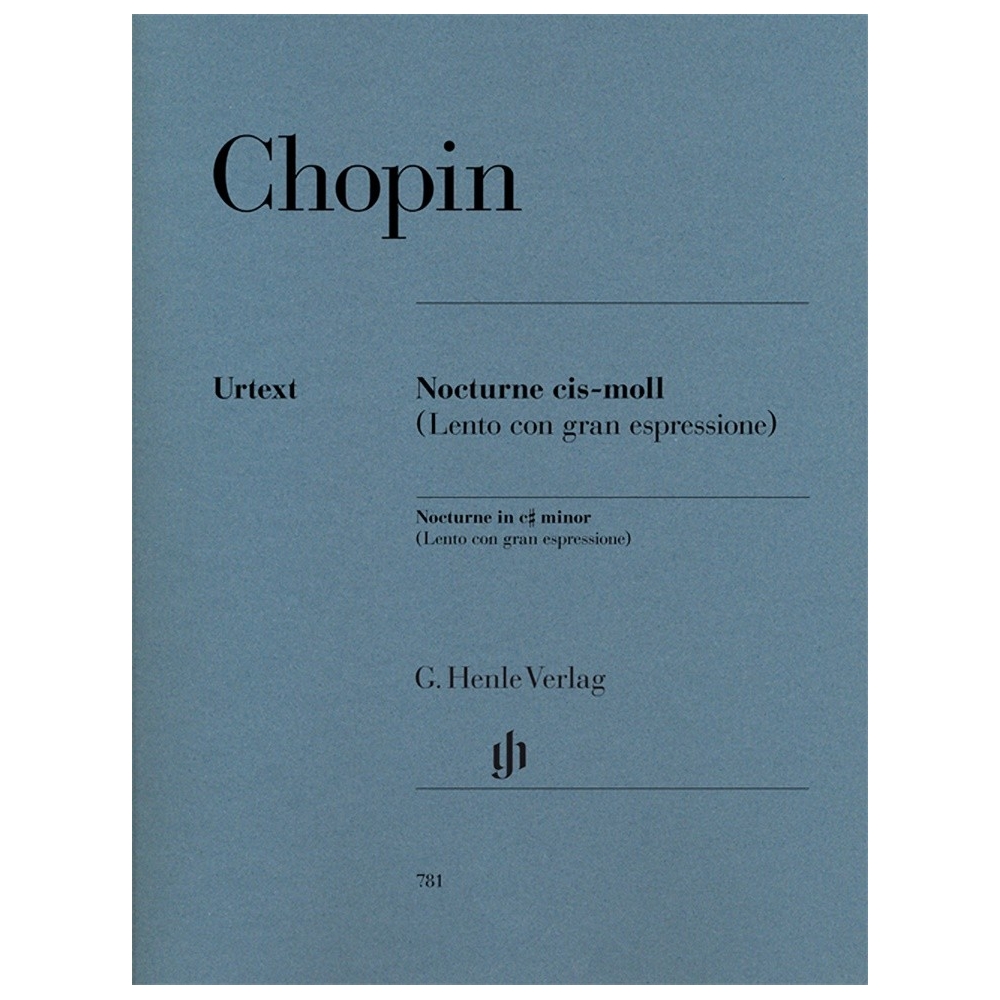 Chopin, Frédéric - Nocturne c sharp minor (Lento con gran espressione)