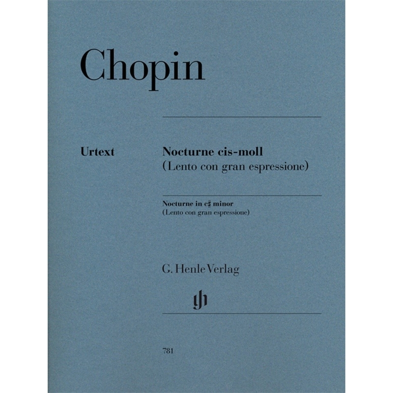 Chopin, Frédéric - Nocturne c sharp minor (Lento con gran espressione)