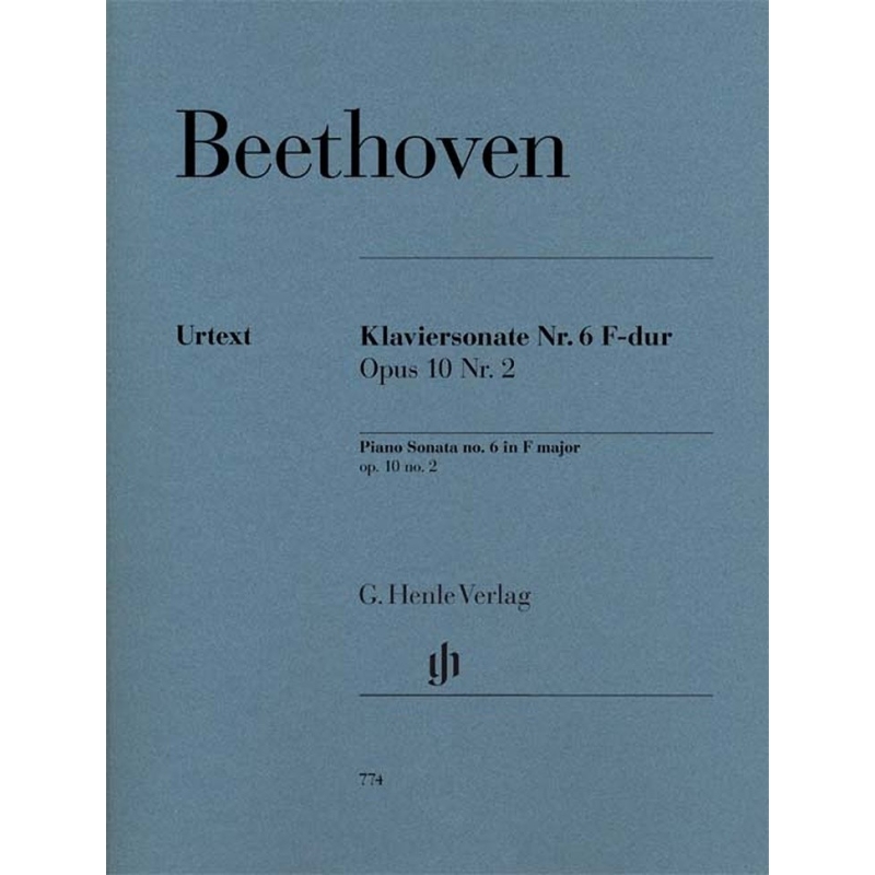 Beethoven, Ludwig van - Piano Sonata no. 6 F major op. 10 no. 2 op. 10,2 