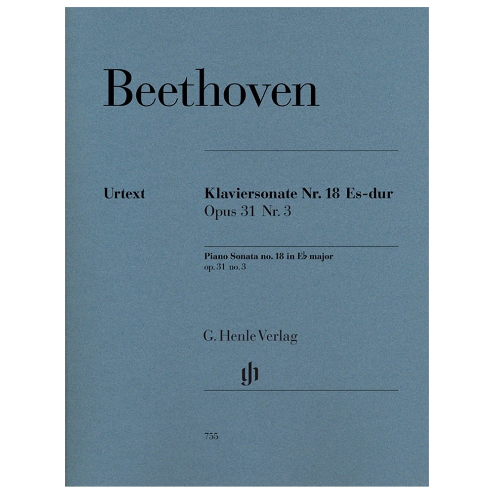 Beethoven, Ludwig van - Piano Sonata E flat major [Hunting] op. 31/3 