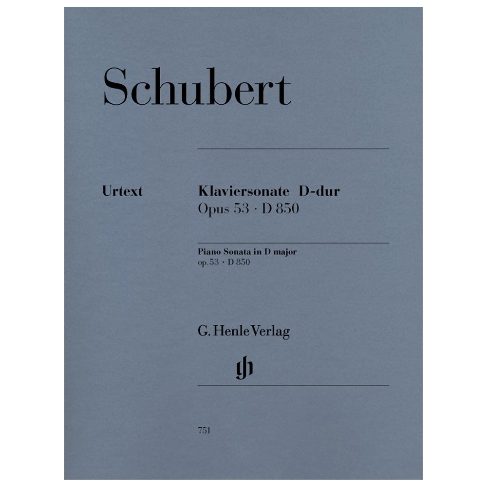 Schubert, Franz - Piano Sonata D major op. 53 D 850