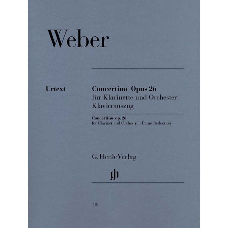 Weber, Carl Maria von - Concertino for Clarinet and Orchestra op. 26