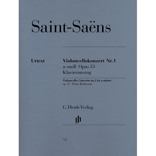 Saint-Saëns, Camille - Concerto for Violoncello and Orchestra No. 1 a minor op. 33 