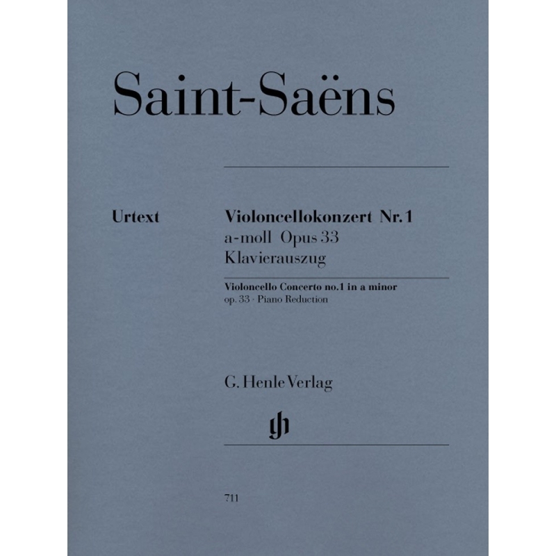 Saint-Saëns, Camille - Concerto for Violoncello and Orchestra No. 1 a minor op. 33 
