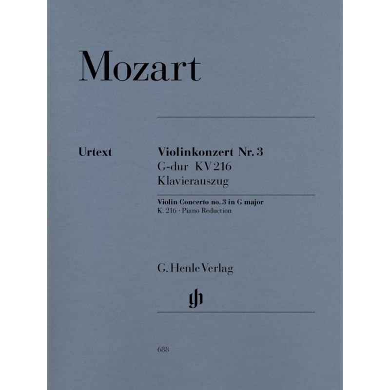 Mozart, Wolfgang Amadeus - Violin Concerto no. 3 G major KV 216 